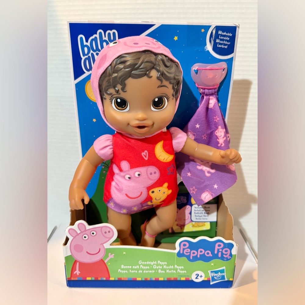 Baby Alive Goodnight Peppa Pig Doll African American Brand New - Picture 4 of 9